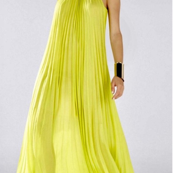 BCBGMaxAzria Yellow Neon Meghan Dress - Picture 1 of 6